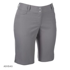 NWT ADIDAS ESSENTIALS LIGHTWEIGHT GRAY BERMUDA SHORTS Size 2
